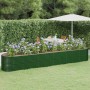 Jardinera arriate acero galvanizado verde 440x80x68 cm en Macetas y jardineras | Comprar online en Foru.es