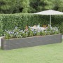 Jardinera arriate acero galvanizado gris 440x80x68 cm en Macetas y jardineras | Comprar online en Foru.es