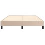 Estructura de cama cuero sintético color capuchino 140x190 cm de vidaXL, Camas y somieres - Ref: Foro24-3120699, Precio: 102,...
