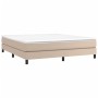 Estructura de cama de cuero sintético capuchino 160x200 cm de vidaXL, Camas y somieres - Ref: Foro24-3120711, Precio: 120,66 ...