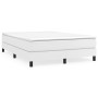 Cama box spring con colchón cuero sintético blanco 140x190 cm de vidaXL, Camas y somieres - Ref: Foro24-3144256, Precio: 415,...