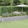 Jardinera arriate acero galvanizado plata 440x80x68 cm en Macetas y jardineras | Comprar online en Foru.es