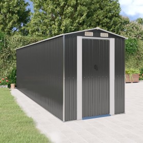Cobertizo de jardín acero galvanizado antracita 192x606x223 cm de vidaXL, Cobertizos - Ref: Foro24-3147454, Precio: 858,66 €,...