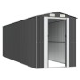 Cobertizo de jardín acero galvanizado antracita 192x606x223 cm de vidaXL, Cobertizos - Ref: Foro24-3147454, Precio: 858,66 €,...