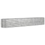 Jardinera arriate acero galvanizado plata 440x80x68 cm en Macetas y jardineras | Comprar online en Foru.es
