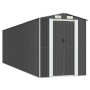Cobertizo de jardín acero galvanizado antracita 192x689x223 cm de vidaXL, Cobertizos - Ref: Foro24-3147455, Precio: 963,41 €,...