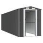 Cobertizo de jardín acero galvanizado antracita 192x689x223 cm de vidaXL, Cobertizos - Ref: Foro24-3147455, Precio: 963,41 €,...