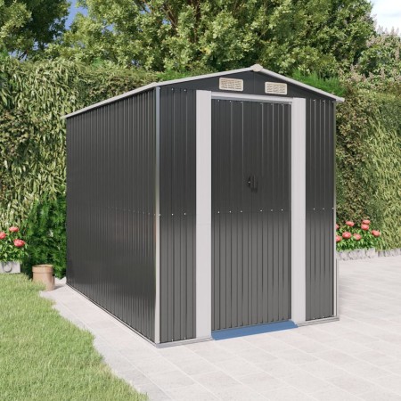 Cobertizo de jardín acero galvanizado antracita 192x274x223 cm de vidaXL, Cobertizos - Ref: Foro24-3147450, Precio: 419,33 €,...