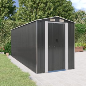 Cobertizo de jardín acero galvanizado antracita 192x523x223 cm de vidaXL, Cobertizos - Ref: Foro24-3147453, Precio: 774,70 €,...