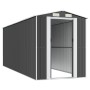 Cobertizo de jardín acero galvanizado antracita 192x523x223 cm de vidaXL, Cobertizos - Ref: Foro24-3147453, Precio: 774,70 €,...