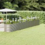 Jardinera arriate acero recubrimiento polvo plata 512x80x68 cm en Macetas y jardineras | Comprar online en Foru.es