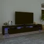 Mueble de TV con luces LED Negro 260x36,5x40 cm de vidaXL, Muebles TV - Ref: Foro24-3152779, Precio: 196,79 €, Descuento: %