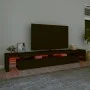 Mueble de TV con luces LED Negro 260x36,5x40 cm de vidaXL, Muebles TV - Ref: Foro24-3152779, Precio: 196,79 €, Descuento: %