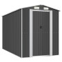 Cobertizo de jardín acero galvanizado antracita 192x357x223 cm de vidaXL, Cobertizos - Ref: Foro24-3147451, Precio: 520,92 €,...