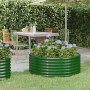 Jardinera arriate acero galvanizado verde 100x100x36 cm en Macetas y jardineras | Comprar online en Foru.es