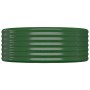 Jardinera arriate acero galvanizado verde 100x100x36 cm en Macetas y jardineras | Comprar online en Foru.es