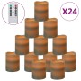 Velas sin llama luz LED 24 uds con mando a distancia de vidaXL, Velas - Ref: Foro24-335779, Precio: 45,68 €, Descuento: %