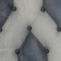 Mecedora con taburete cuero auténtico y lona gris de vidaXL, Mecedoras - Ref: Foro24-339709, Precio: 130,28 €, Descuento: %