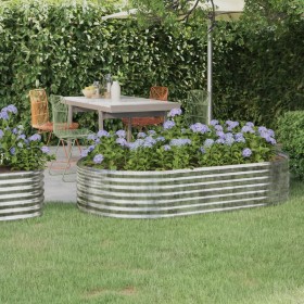 Jardinera arriate acero galvanizado plata 175x100x36 cm en Macetas y jardineras | Comprar online en Foru.es