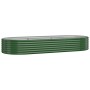 Jardinera arriate acero galvanizado verde 249x100x36 cm en Macetas y jardineras | Comprar online en Foru.es