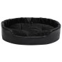 Cama para perros felpa y cuero sintético negra 90x79x20 cm en Camas para perros | Comprar online en Foru.es