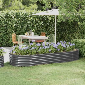 Jardinera arriate acero galvanizado antracita 249x100x36cm en Macetas y jardineras | Comprar online en Foru.es