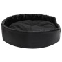 Cama para perros felpa y cuero sintético negra 90x79x20 cm en Camas para perros | Comprar online en Foru.es