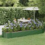 Jardinera arriate acero galvanizado verde 322x100x36 cm en Macetas y jardineras | Comprar online en Foru.es