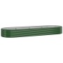 Jardinera arriate acero galvanizado verde 322x100x36 cm en Macetas y jardineras | Comprar online en Foru.es