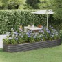Jardinera arriate acero galvanizado gris 322x100x36 cm en Macetas y jardineras | Comprar online en Foru.es