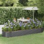 Jardinera arriate acero galvanizado antracita 322x100x36cm en Macetas y jardineras | Comprar online en Foru.es