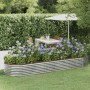 Jardinera arriate acero galvanizado plata 322x100x36 cm en Macetas y jardineras | Comprar online en Foru.es