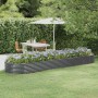 Jardinera arriate acero galvanizado antracita 396x100x36cm en Macetas y jardineras | Comprar online en Foru.es