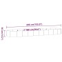 Jardinera arriate acero galvanizado antracita 396x100x36cm en Macetas y jardineras | Comprar online en Foru.es