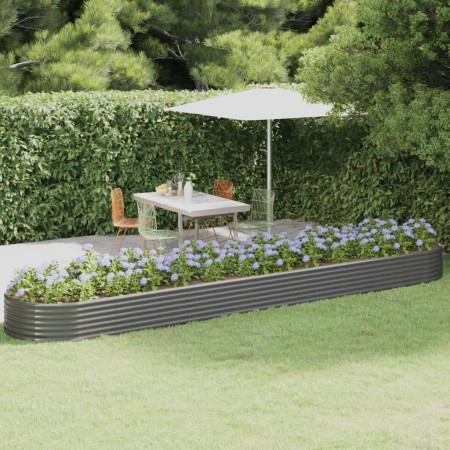 Jardinera arriate acero galvanizado gris 507x100x36 cm en Macetas y jardineras | Comprar online en Foru.es