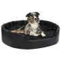 Cama para perros felpa y cuero sintético negro 99x89x21 cm en Camas para perros | Comprar online en Foru.es