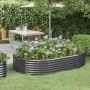 Jardinera arriate acero galvanizado antracita 214x140x36cm en Macetas y jardineras | Comprar online en Foru.es