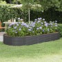 Jardinera elevada de acero galvanizado 296x140x36 cm antracita en Macetas y jardineras | Comprar online en Foru.es