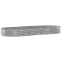 Jardinera arriate acero galvanizado plata 373x140x36 cm en Macetas y jardineras | Comprar online en Foru.es
