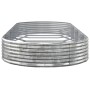 Jardinera arriate acero galvanizado plata 373x140x36 cm en Macetas y jardineras | Comprar online en Foru.es