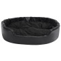 Cama para perros felpa y cuero sintético negro 99x89x21 cm en Camas para perros | Comprar online en Foru.es