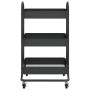 Carrito de cocina 3 niveles acero negro 43x34x79 cm de vidaXL, Carros e islas - Ref: Foro24-335865, Precio: 36,54 €, Descuent...