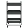 Kitchen cart 3 levels black steel 43x34x79 cm by vidaXL, Cars and islands - Ref: Foro24-335865, Price: 35,83 €, Discount: %
