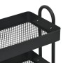 Carrito de cocina 3 niveles acero negro 43x34x79 cm de vidaXL, Carros e islas - Ref: Foro24-335865, Precio: 36,54 €, Descuent...