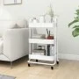 Carrito de cocina 3 niveles acero blanco 43x34x79 cm de vidaXL, Carros e islas - Ref: Foro24-335866, Precio: 42,99 €, Descuen...