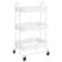 Carrito de cocina 3 niveles acero blanco 43x34x79 cm de vidaXL, Carros e islas - Ref: Foro24-335866, Precio: 44,01 €, Descuen...