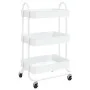 Carrito de cocina 3 niveles acero blanco 43x34x79 cm de vidaXL, Carros e islas - Ref: Foro24-335866, Precio: 42,99 €, Descuen...