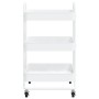 Carrito de cocina 3 niveles acero blanco 43x34x79 cm de vidaXL, Carros e islas - Ref: Foro24-335866, Precio: 44,01 €, Descuen...