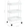 Carrito de cocina 3 niveles acero blanco 43x34x79 cm de vidaXL, Carros e islas - Ref: Foro24-335866, Precio: 42,99 €, Descuen...