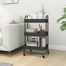 Kitchen trolley 3 levels anthracite steel 43x34x79 cm by vidaXL, Cars and islands - Ref: Foro24-335867, Price: 39,80 €, Disco...